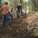 Trail work in the summer... Photo: Cumberland Trail Conference