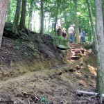 If you build it, they will come: Volunteers build the New River segment of the Cumberland Trail. Photo: Cumberland Trail Conference