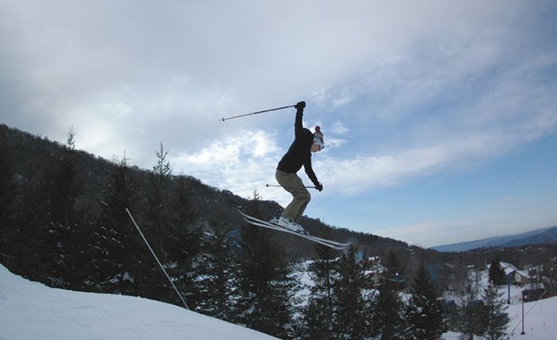 Backyard ski hill