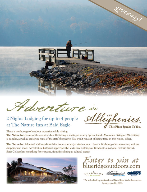 Win 2 Nights Lodging for up to 4 people at The Nature Inn at Bald Eagle!