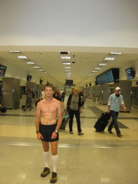 Running in an Airport