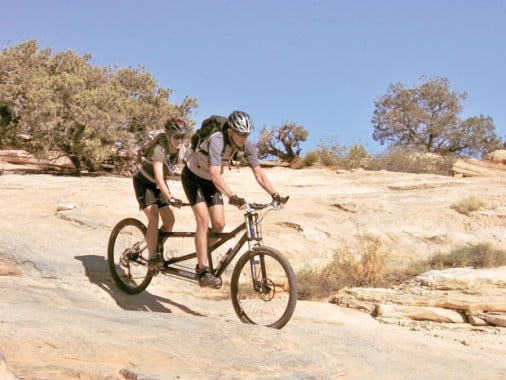 Moab tandem biking