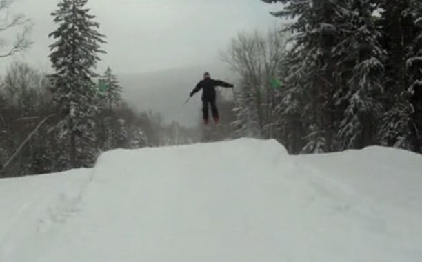 snowshoe jump