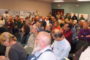 Public meetings are often divided between outdoor enthusiasts who want to keep the forest intact and loggers and hunters who would like to see it cut.