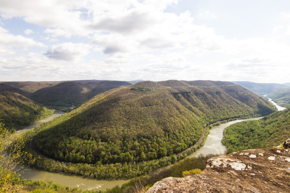 The view of the New River from Grandview Rim Trail.