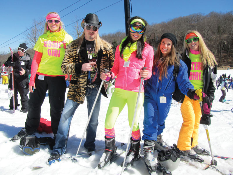  The brighter the neon the better at Beech Mountain Resort's Totally '80s Retro Weekend.