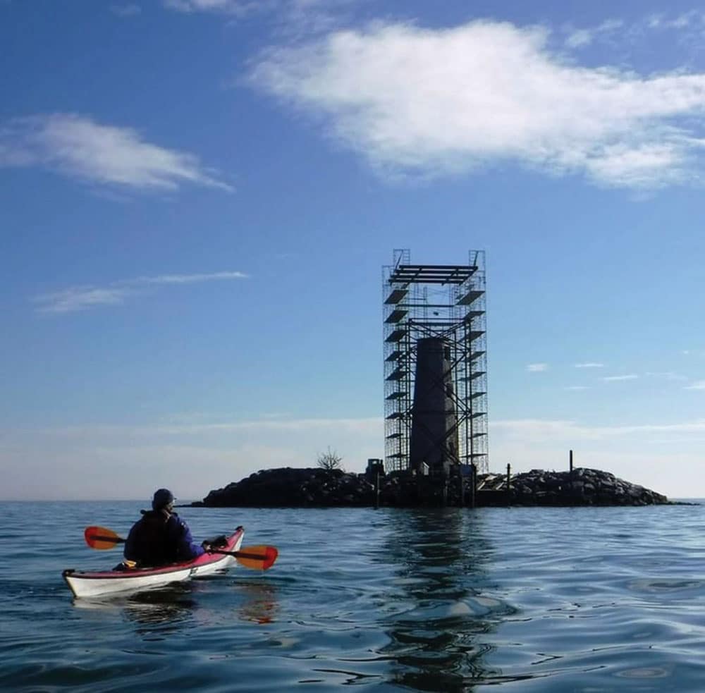 Kayaking near the New Point Comfort Lighthouse Restoration Project
