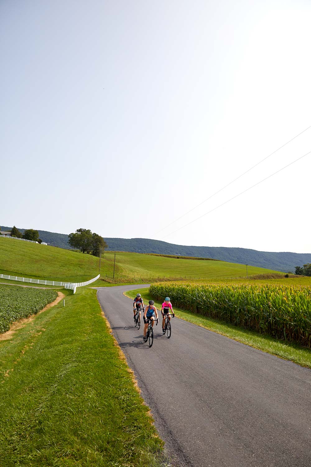 cyclists in shenandoah county