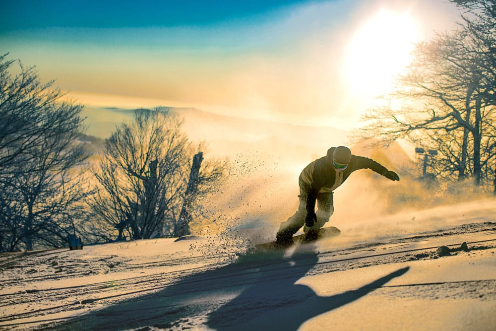 snowboarder beech mountain