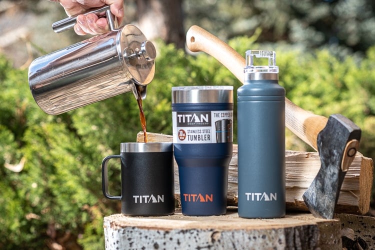 Titan Deep Freeze mugs, bottles, and tumblers