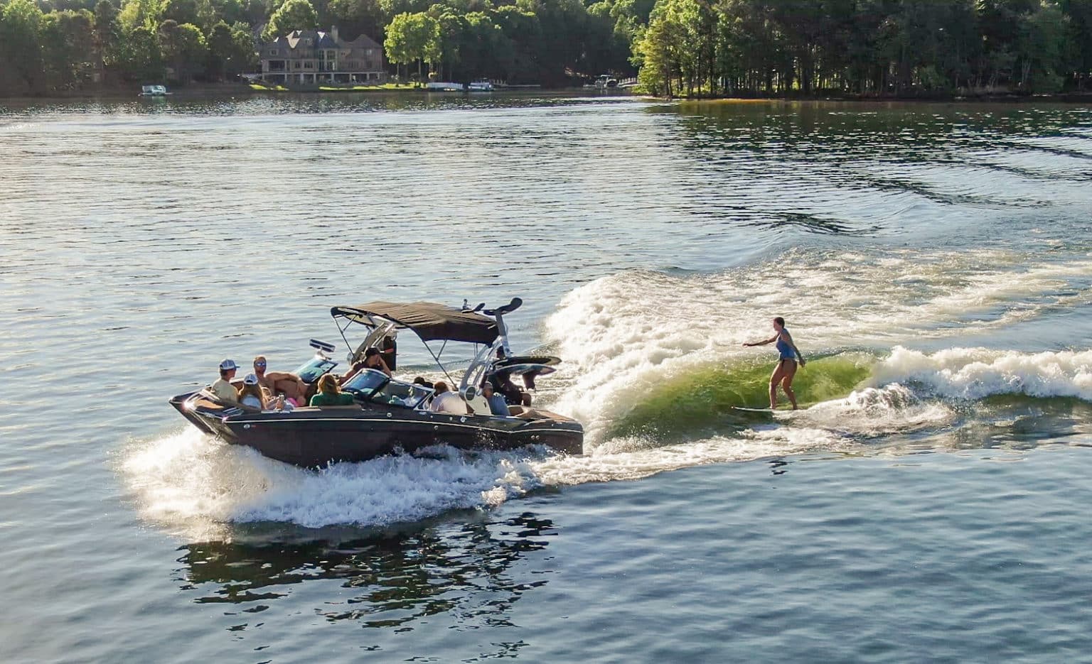 Try Your Hand At Wake Surfing On Lake Norman In Mooresville, NC.